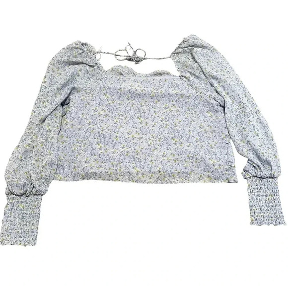 ASTR The Label• Purple floral ruffle blouse size large - Picture 3 of 12